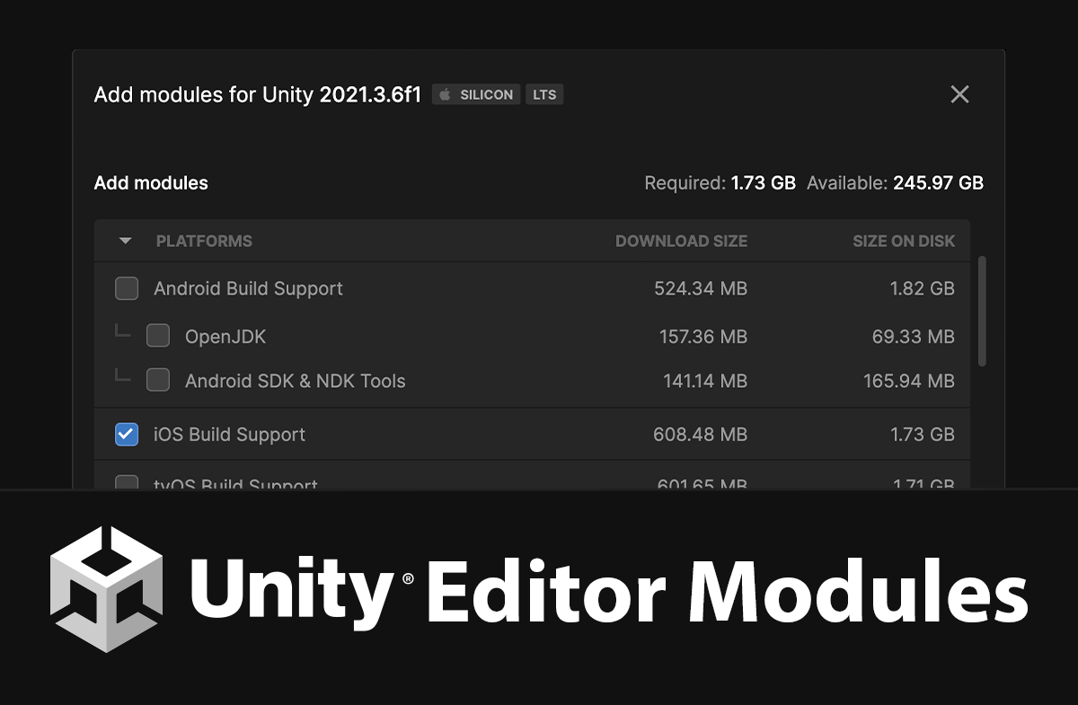 What Are Unity Editor Modules and How to Install Them