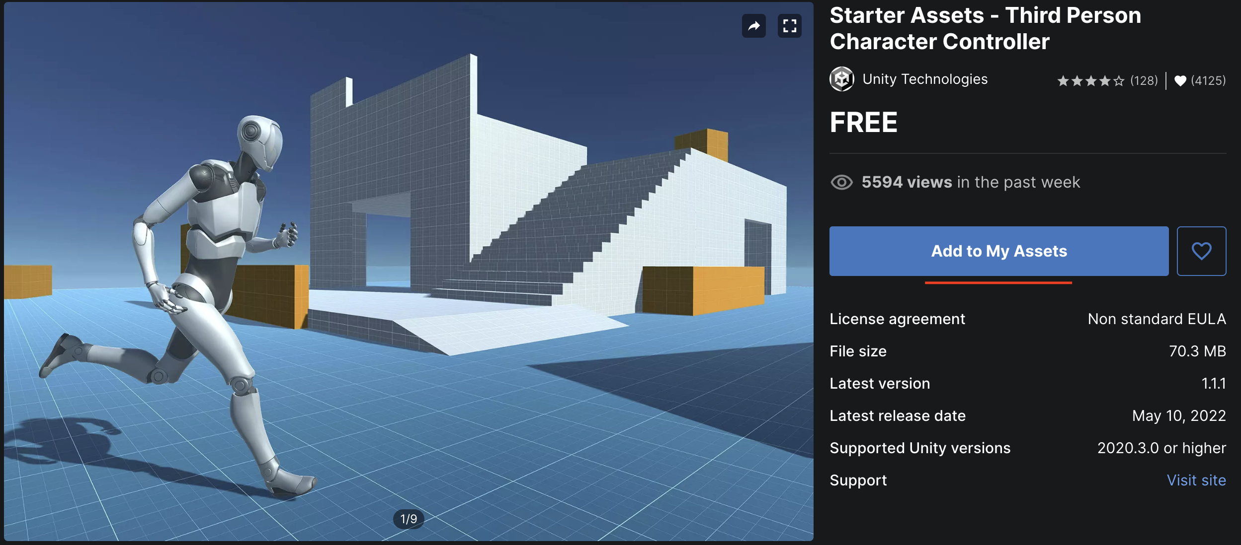 Purchasing Free Assets From the Unity Asset Store